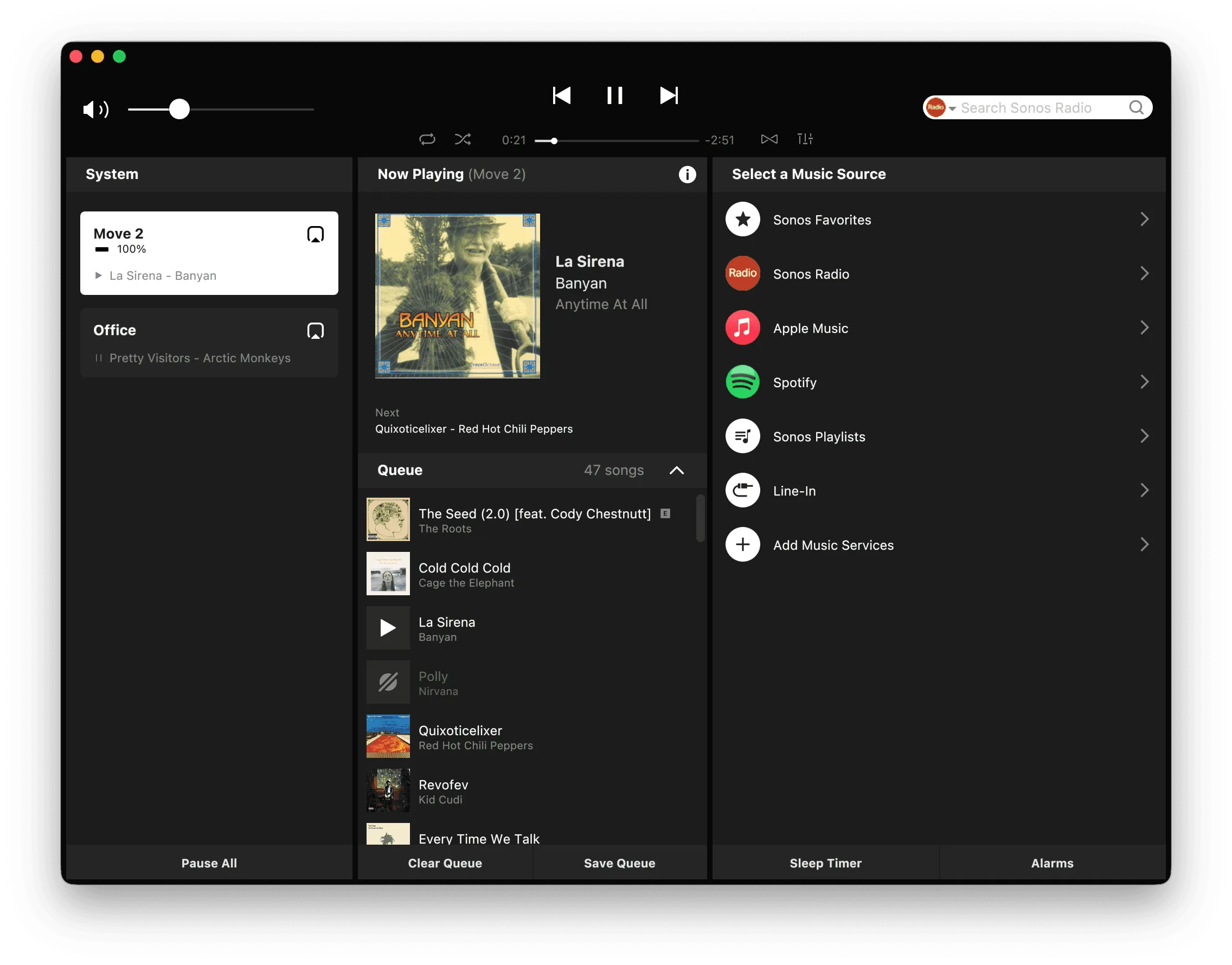 The discontinued Sonos desktop app for Mac
